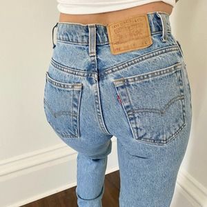 Vintage 550 Levi's High Waisted Straight Leg Jeans